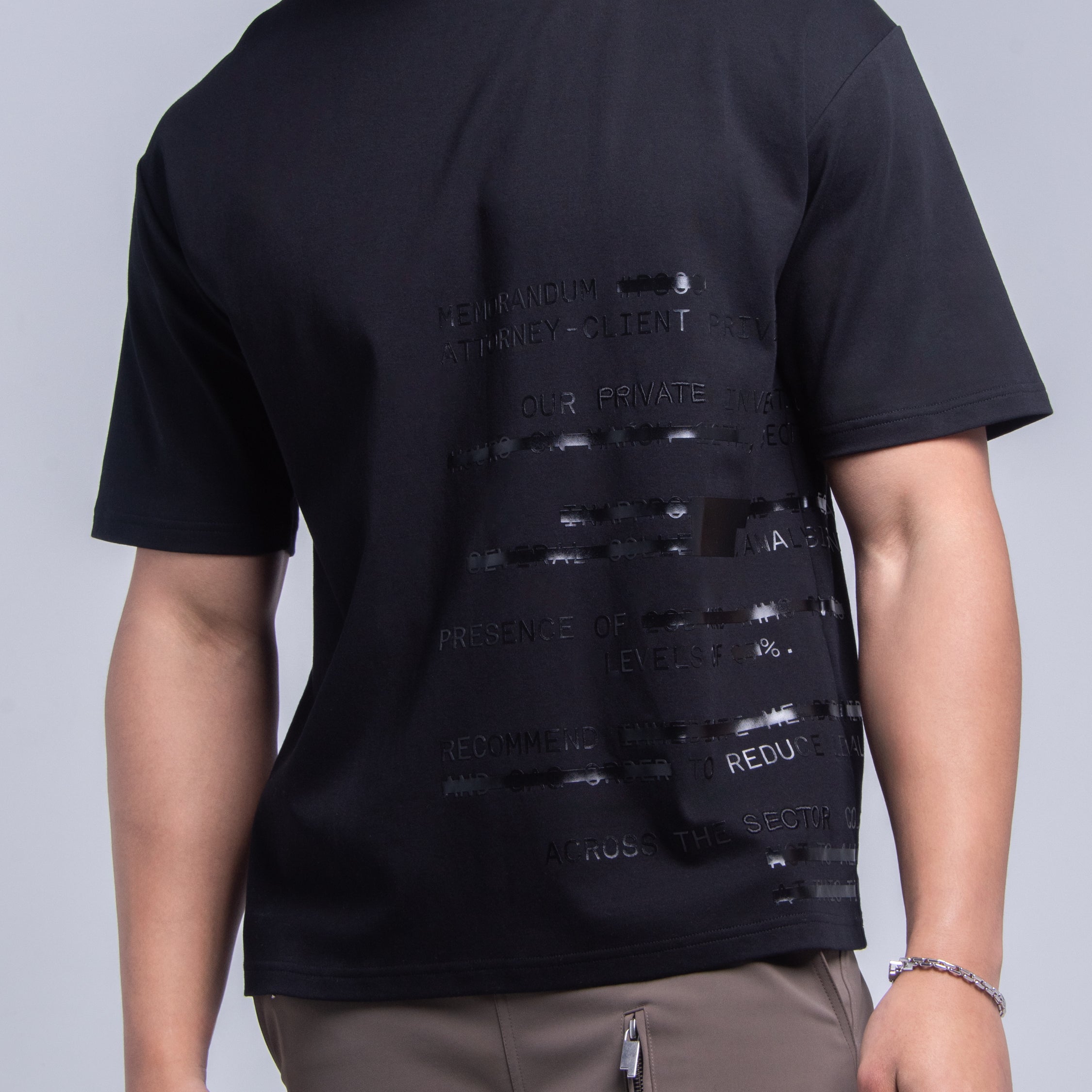 Redacted Text Tee