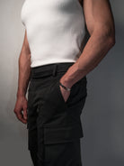 silver cuff bracelet on male model